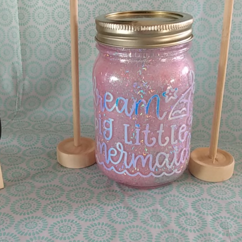 1 pint Mason Jar Night Light with lights - Picture 4 of 4